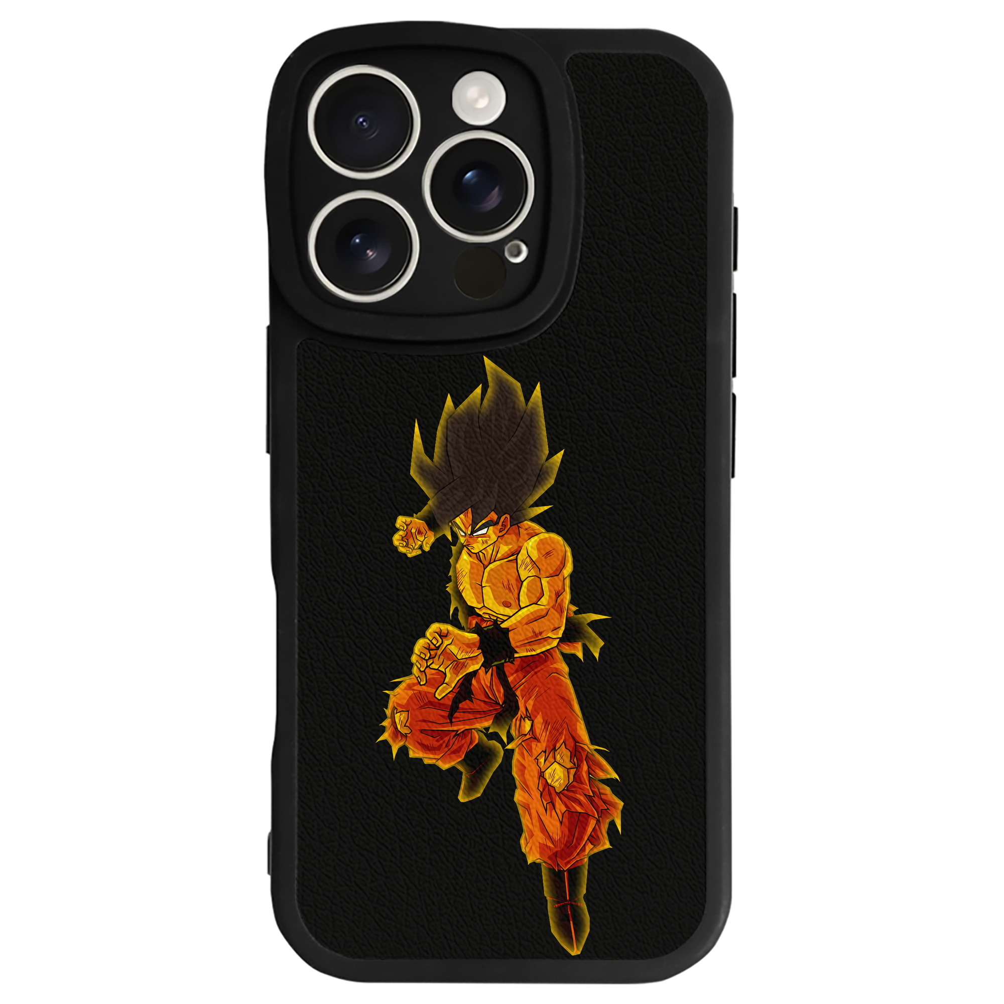 （画像用） ドラゴンボール 孫 悟飯（そんごはん）DRAGON BALL Son Gohan 【iPhone 16シリーズ対応】シリコンスマホケース（レザー調） 材質：シリコン